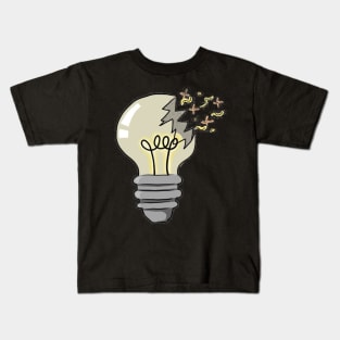 Broken Light-bulb Kids T-Shirt